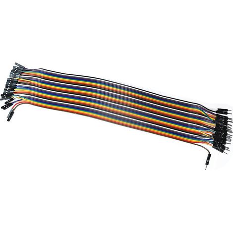 Câble DuPont couleur 40P, longueur 30 cm, connecteur mâle-femelle, pas de câble M5 de 2,54 mm