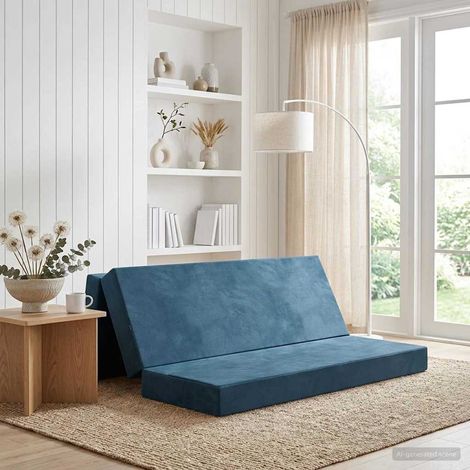 Sofá Cama Plegable 180 x 67 x 45 cm Azul