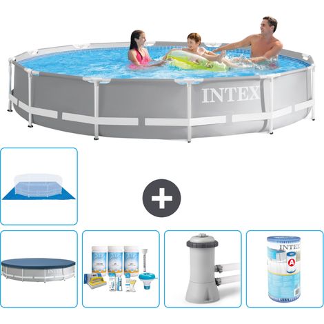 Intex Piscine Prism Frame Ronde - 366x76 cm - 6-pièces S41900 (1/5)