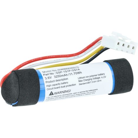 vhbw batteria compatibile con Harman/Kardon ONYX STUDIO 7 casse, altoparlanti, speaker (2600mAh, 3,6V, Li-Ion)