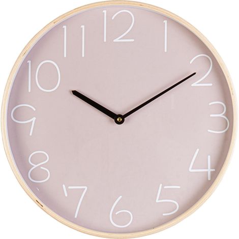 Orologio da Parete Legno Tortora Moderno 30 cm - BRILLO - Colore: Verde (1/4)