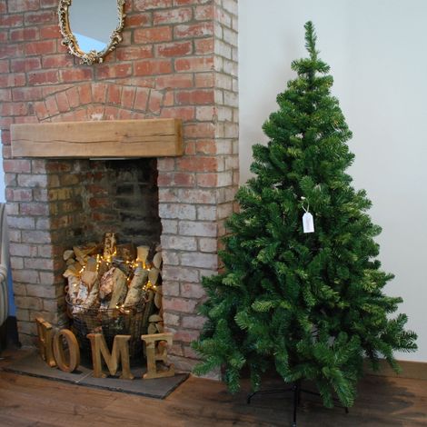 6ft (180cm) Imperial Pine Christmas Tree in Green 115cm Diameter with 525 Tips (1/4)