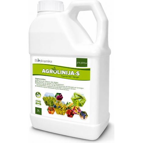 Zertifizierter Bio-Dünger für den Gemüsegarten AGROLINIJA-S 5 l (1/2)