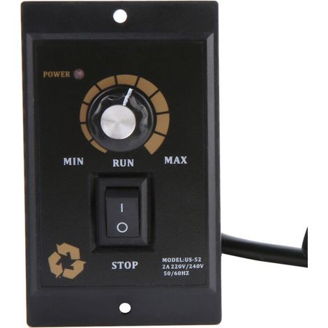 Ce variateur de vitesse convient aux moteurs AC 220V avec une plage de contrôle de 90 à 1400 tr/min et de 90 à 1700 tr/min, ce qui en fait un choix idéal pour l'industrie de l'emballage (500 W). (1/5)