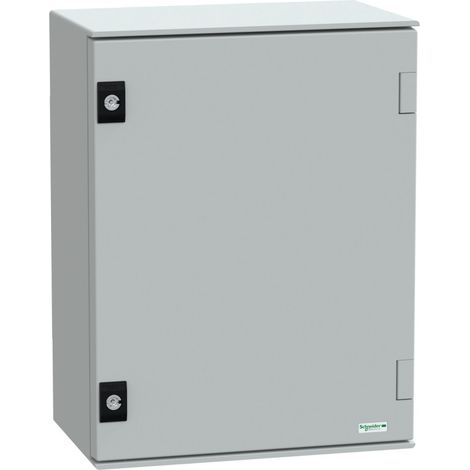 Coffret mural Schneider Electric en Fibre de verre renforcé en polyester, IP66 ( Prix pour 1 ) (1/3)