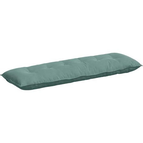 Back Pillow Sea Green 160 x 50 cm Corduroy Fabric vidaXL