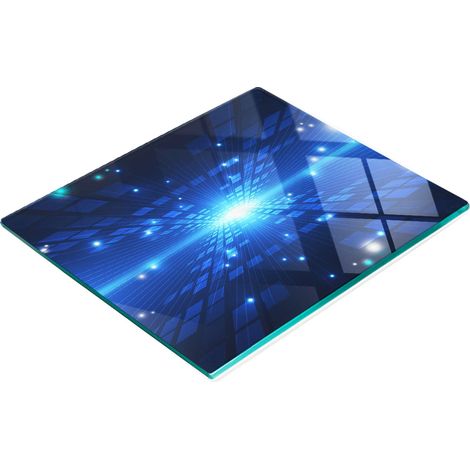 Dekoratives Schneide- und Servierbrett aus Glas, dreidimensional, 60 x 52 cm (1/5)