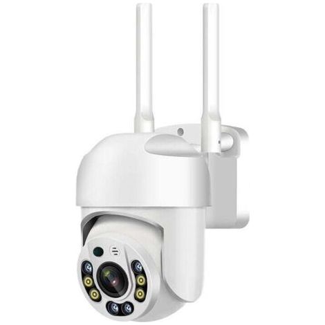 QX65 – Drahtlose 5-GHz-WLAN-Überwachungskamera für den Innen- und Außenbereich mit Alarmfunktion. 355°-Sichtfeld und Alarmanlage. (1/5)