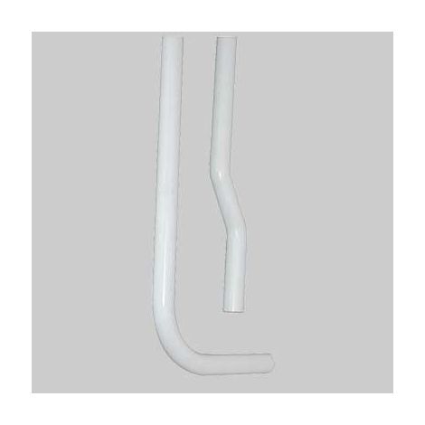 TUBO ESTERNO BIANCO PER CASSETTA ALTA IN PVC - Cm 190 x Ø 32