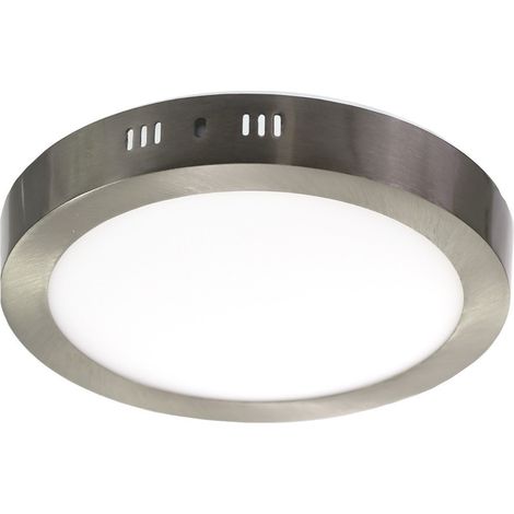 Jandei - Downlight LED 12W 4200K redondo superficie plateado Downlight y Plafones LED