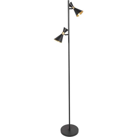 Anne Lighting - lámpara de pie - Preto - negro - metal - Ø 23cm -