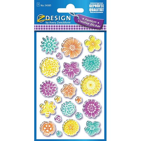 Premium Creative 3D Sticker Blumen (1/2)