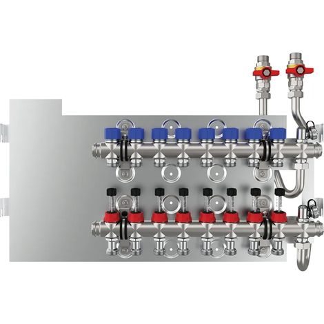 Vaillant Fußbodenverteiler für 8 Kreise für Wohnungsstationen N, H, D, 8000014427