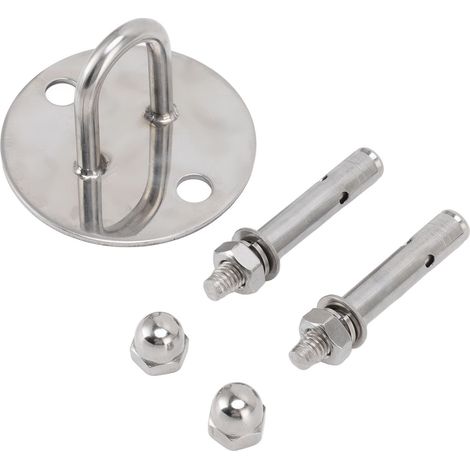 Lot fixe de ligne de nage pour piscine, vis d'expansion en acier inoxydable, attache en U pour fixation au plafond (1/5)
