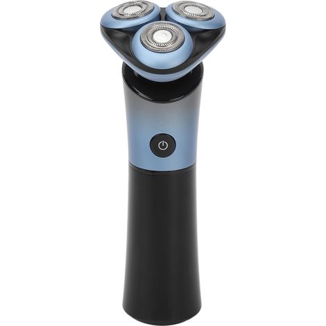 Tondeuse à barbe rotative électrique 3 têtes, lavable intégralement, verrouillage de sécurité, pour corps et visage (1/5)