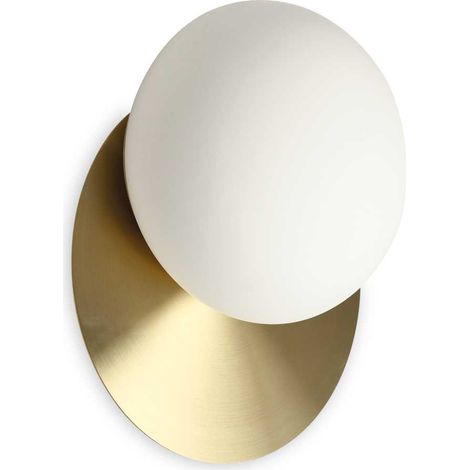 Applique Contemporanea Ninfea Metallo Ottone 1 Luce Gx53 9W 3000K Luce Calda