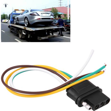 4-poliger Anhängerstecker, Kupplungsbuchse für Blinker, TM8010-Verkabelungssatz, wasserdicht und robust (1/5)