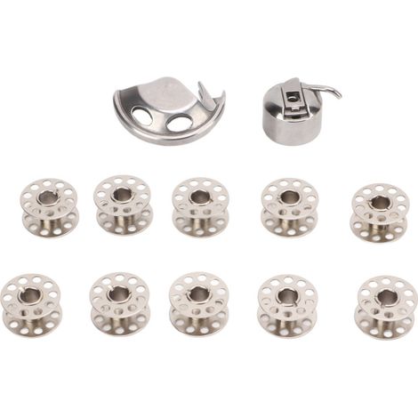 Kit de caja de bobina - Fácil instalación - Acero inoxidable - Accesorios para máquinas de coser domésticas antiguas