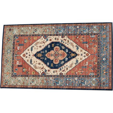 1 Tapis de sol,feuilles de Damas,latex antidérapant,bordures renforcées,salle de bain chambre salon (1/5)