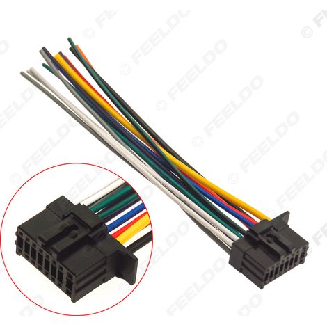 Compatible avec le nouveau câble d'alimentation de mise à niveau Kenwood SKKEN1617-21 pour les lecteurs CD audio de voiture et les mises à niveau de la chaîne stéréo de voiture.
