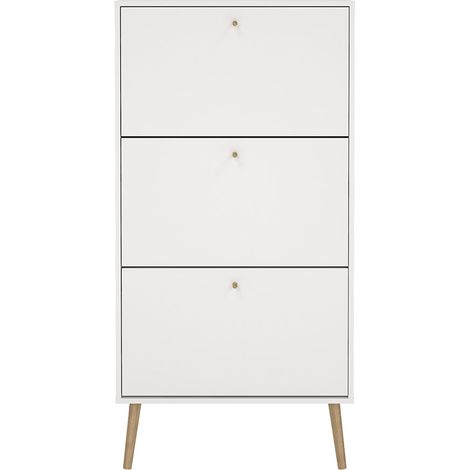 Bodo Schuhschrank 3 Klapptüren weiß. (1/5)