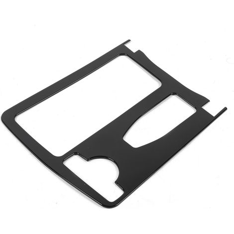 Garniture noire brillante pour porte-gobelet Mercedes Classe C W204 2007-2014, pièce de rechange 2046800307, résistante aux rayures, console centrale élégante. (1/5)