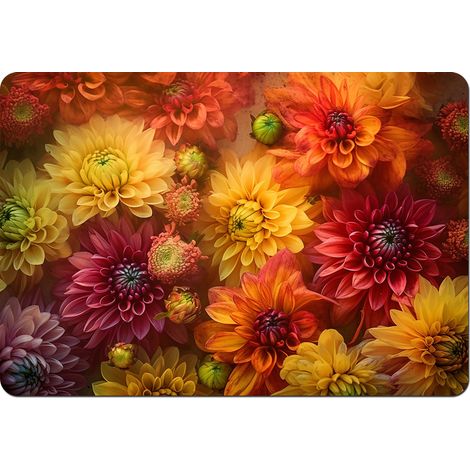 Tappetino da scrivania 50×70 cm, motivo aster - feltro ecologico, stampa HD, protezione per il piano del tavolo, per ufficio e soggiorno - Bertoni (1/5)