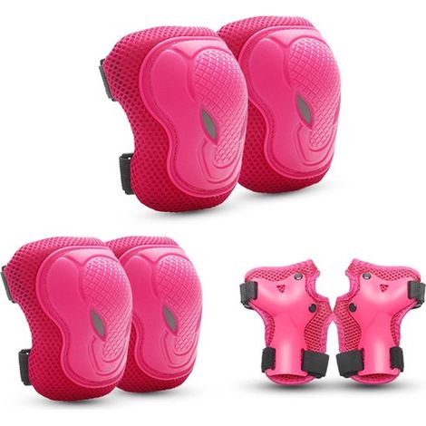 Ginocchiere per bambini,ginocchiere e gomitiere per bambini,set di ginocchiere,pattini in linea per bambini,rosa (gomitiere (1/5)