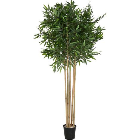 Arbre bambou artificiel vert naturel ambiance zen asiatique - Vert bambou naturel (1/4)