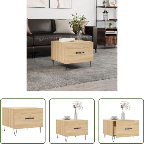 Table basse chêne sonoma - Table basse Chêne sonoma 50x50x40 cm Bois d'ingénierie (1/5)