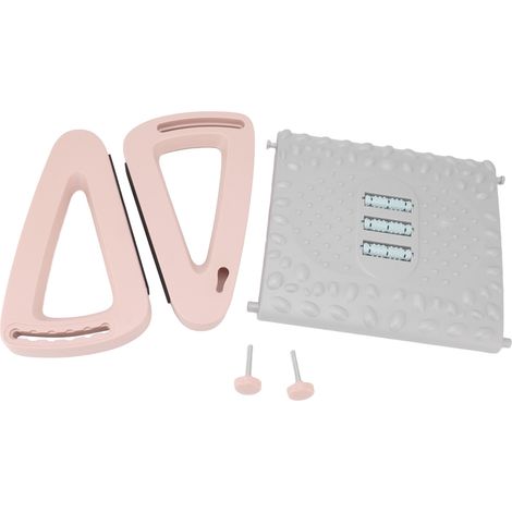 Eosnow Unter dem Schreibtisch Footstütze 6 Leitungsverstellbare ergonomische Fußhocker mit Massagestruktur und Roller für Bürorosa