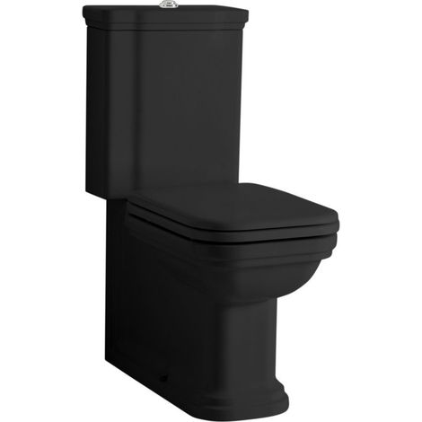 WALDORF WC rapproché, noir-chrome