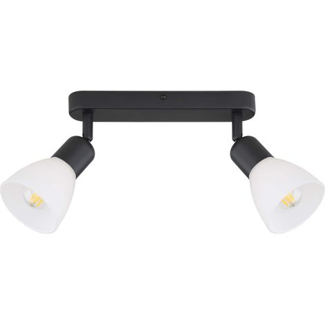 Applique spot Malta 2xE14 noir/blanc Light Prestige