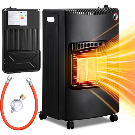 Randaco Mobile Gasheizung 4,2 kW faltbar, Infrarot Gasofen für LPG, Piezozündung, 5 Rollen, Deutschland (1/5)