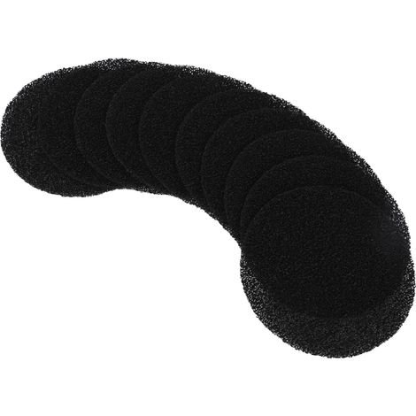 Lot de 10 éponges filtrantes à charbon actif pour hotte de cuisine compacte 150x150x5 mm (1/5)