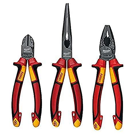 Set di 3 Pinze Isolate Ergonomiche Milwaukee VDE (1/3)