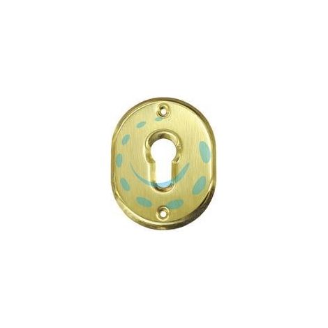 BOCCHETTA OVALE IN OTTONE LUCIDO PER CILINDRI SAGOMATI 316L - mm.70x90h. spessore mm.4 (316L/OLV)