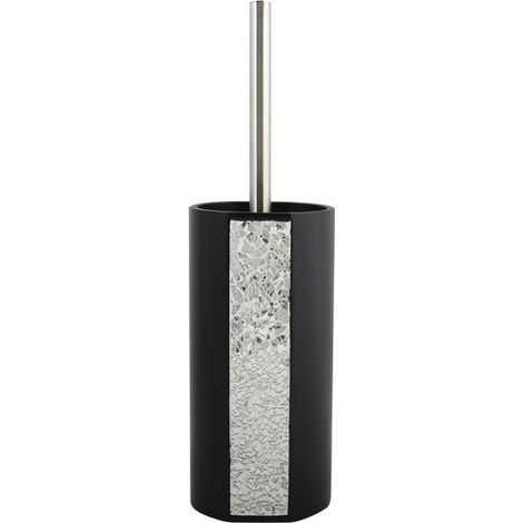 Brosse Wc avec support polyresine LUANDA Noir MSV (1/2)