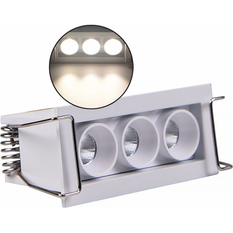 FARETTO LED RETTANGOLARE DA INCASSO 6W PER CONTROSOFFITTI ILLUMINAZIONE NATURALE 4000K - DESIGN MODERNO E RISPARMIO ENERGETICO (1/5)