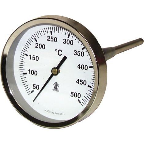 Termometro fumi rotondo 50°-500°C