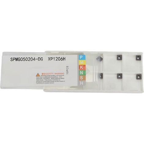 10 Stück pro Packung beschichtete Hartmetall-Wendeschneidplatten, indexierbare CNC-Fräseinsätze, Drehmaschinen-Schneidwerkzeuge SPMG050204-D