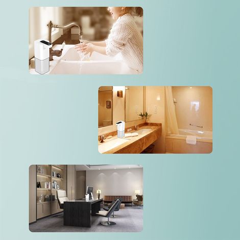 Distributeur de savon automatique à capteur infrarouge sans contact PX4, étanche et peu encombrant, pour salles de bains. (1/5)