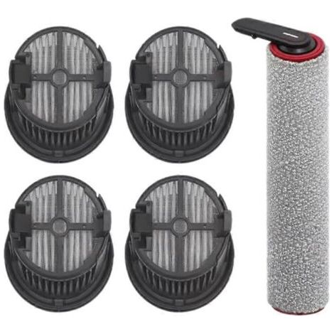 NALOOKAMIC Kit de brosse rotative et filtre HEPA pour aspirateur eau et poussière Dreame Mova X4 Pro - Pièces détachées pour brosse principale et filtre d'aspirateur (1/4)