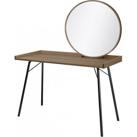 Coiffeuse Design en Bois "Rayburn" 115cm Marron (1/2)