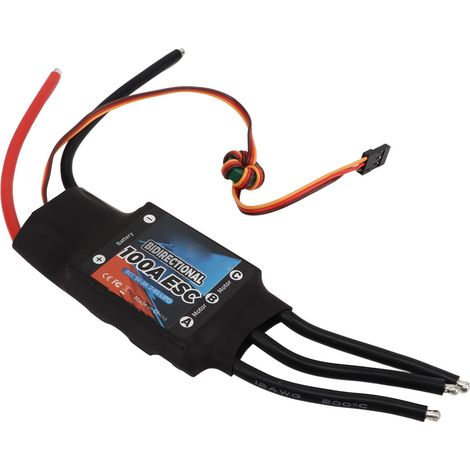 GTSKYTENRC 100A 2-6S BEC 3A 5V Bidirektionaler bürstenloser elektrischer Drehzahlregler, geeignet für RC-Autos, Boote und Propeller. (1/4)
