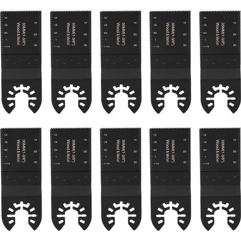 Lame Oscillante - 35 mm - Pour Bois Et Métaux - Compatible Outils Multifonctions - Lot De 10 Pièces (1/5)
