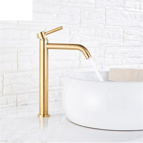 Robinet pour vasque - noir - pour salle de bain et toilettes (1/5)