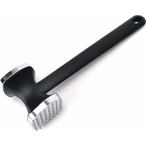 Stainless Steel Meat Tenderizer, Double-Sided Meat Hammer for Steak, Chicken, Pork, Dishwasher Safe (1/4)