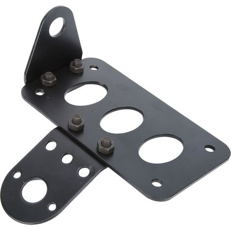 Support universel rétro pour feu arrière latéral de moto, fixation sur plaque d'immatriculation B (1/5)