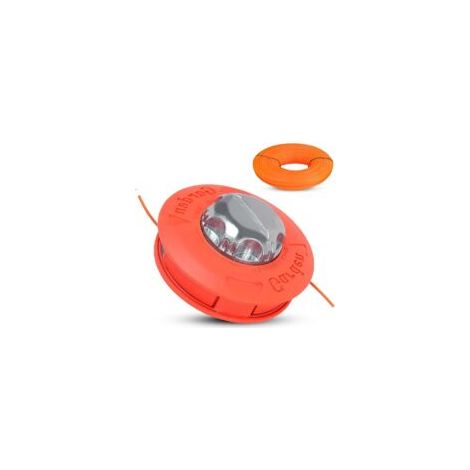 Bobine Fil Tete debroussailleuse Universelle M10 X 1,25 avec 2,4mm x 15m Fil Nylon